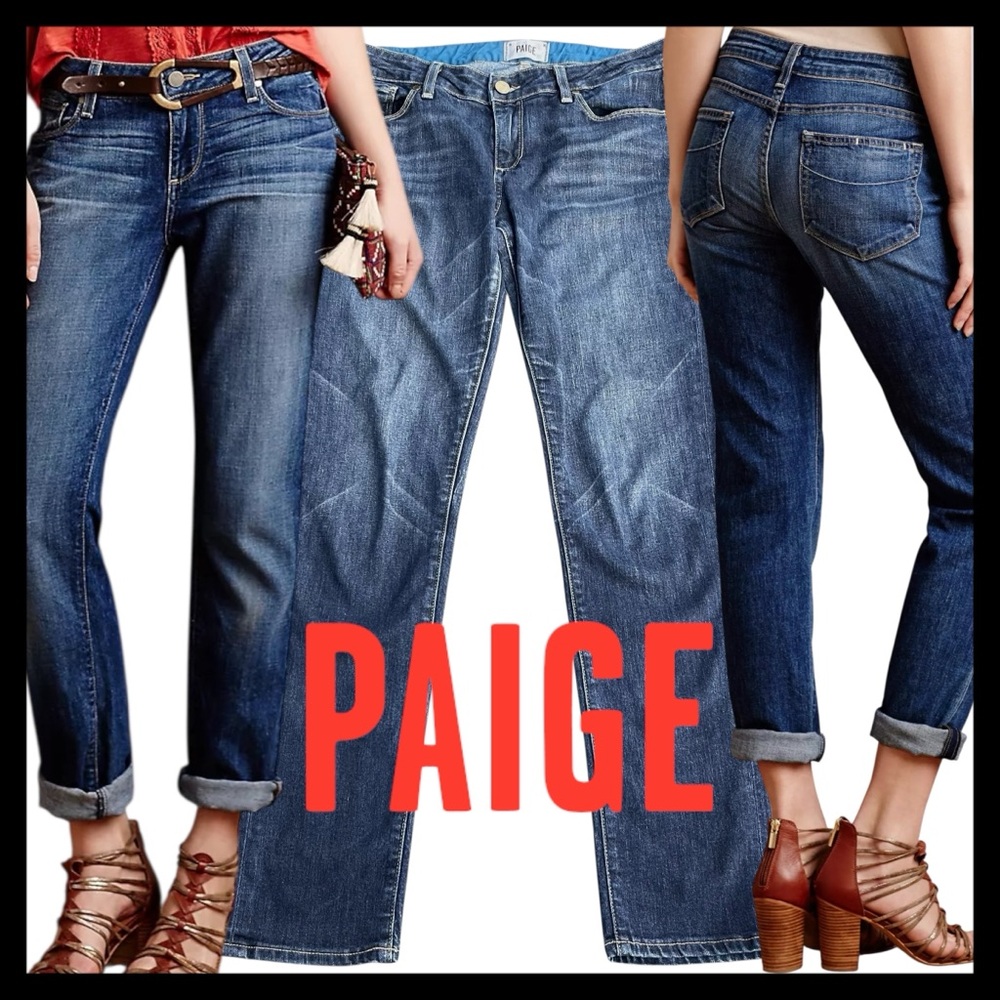 PAIGE Jimmy Jimmy Skinny Mid-Rise Boyfriend Jeans (29x30)